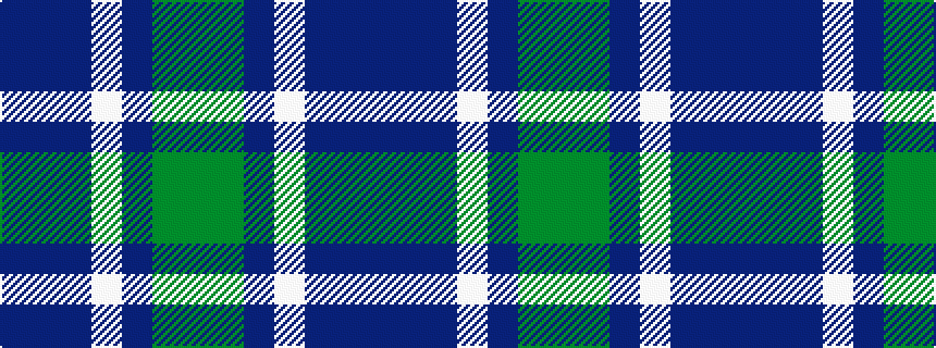 idealised woven sample of pattern BBBWBGG