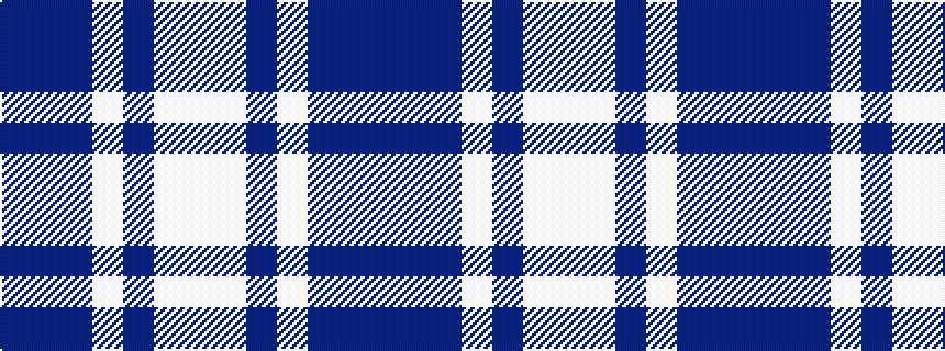 idealised woven sample of pattern BBBWBWW