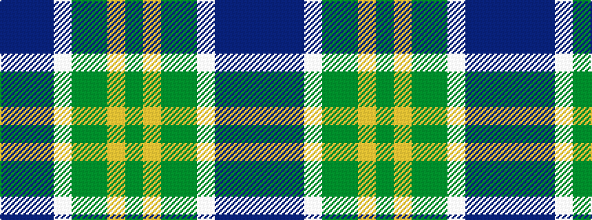 idealised woven sample of pattern BBBWGGYG