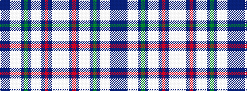 idealised woven sample of pattern BBBWWWBGBWWWBRBWWW