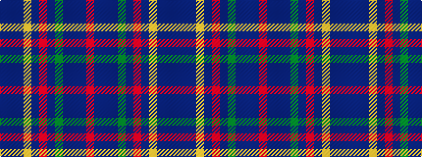 idealised woven sample of pattern BBBYBRBGBBBR