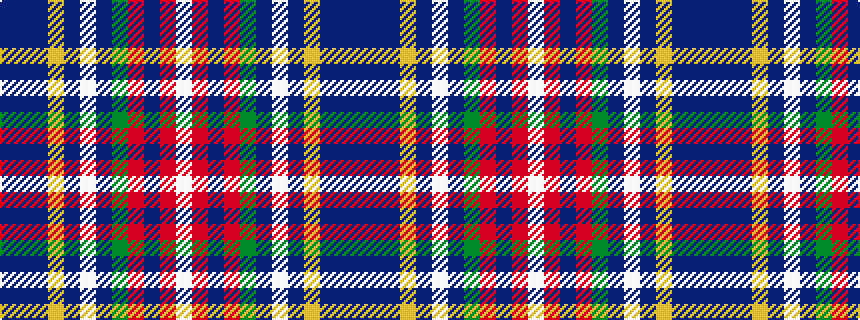 idealised woven sample of pattern BBBYBWBGRBRW