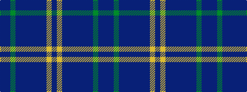idealised woven sample of pattern BBGBBBBBBYB
