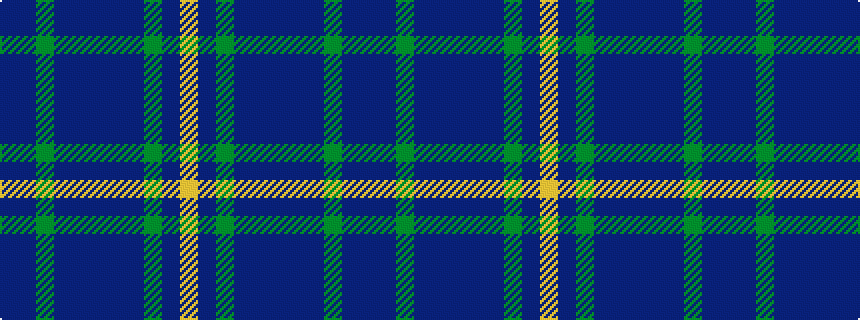 idealised woven sample of pattern BBGBBBBBGBY