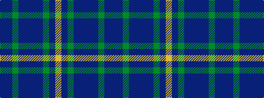 idealised woven sample of pattern BBGBBBBGBY