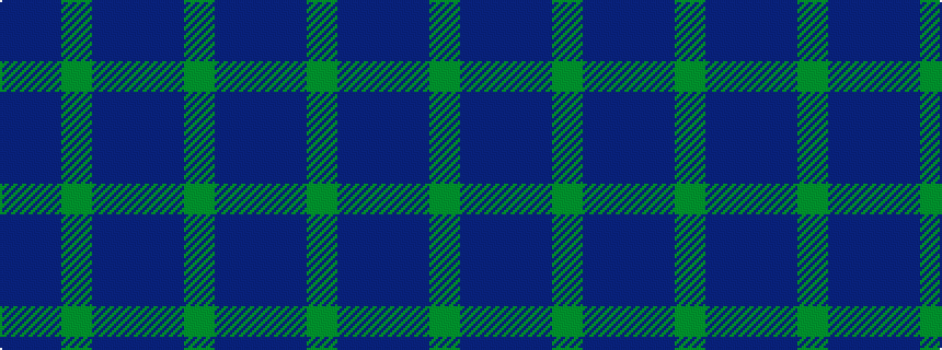 idealised woven sample of pattern BBGBBBG