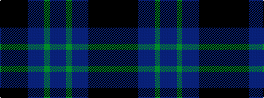 idealised woven sample of pattern BBGBBBKKKKK