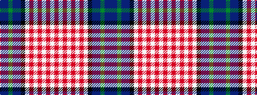 idealised woven sample of pattern BBGBBKWRWRWRWR