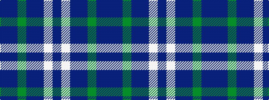 idealised woven sample of pattern BBGBBWB