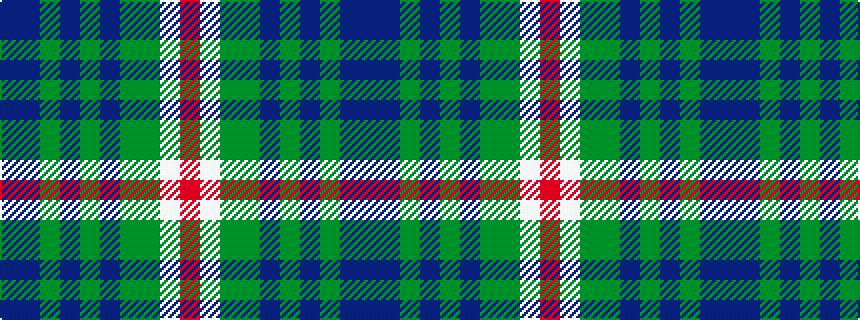 idealised woven sample of pattern BBGBGBGGWR