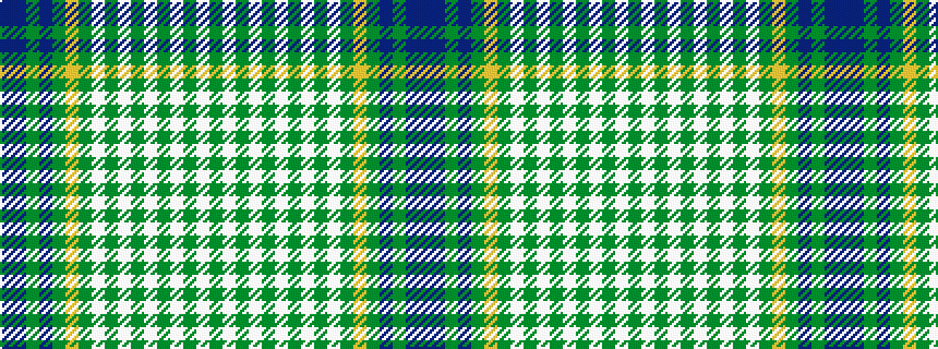 idealised woven sample of pattern BBGBGYGWGWGWGWGWG