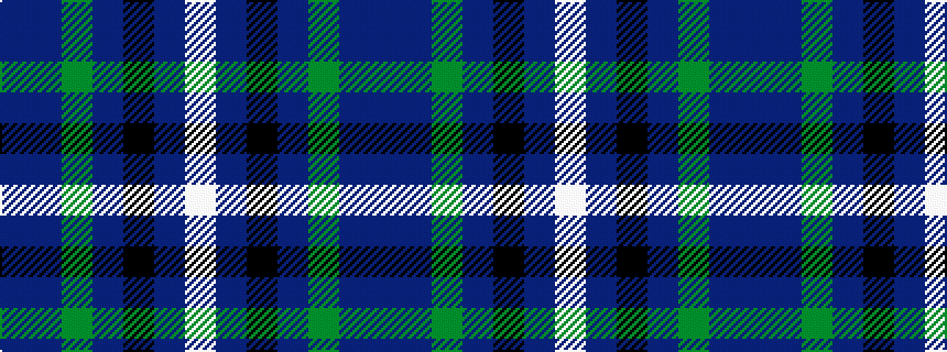 idealised woven sample of pattern BBGBKBW