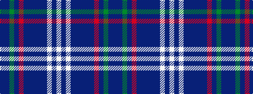 idealised woven sample of pattern BBGBRBBBBBWBW