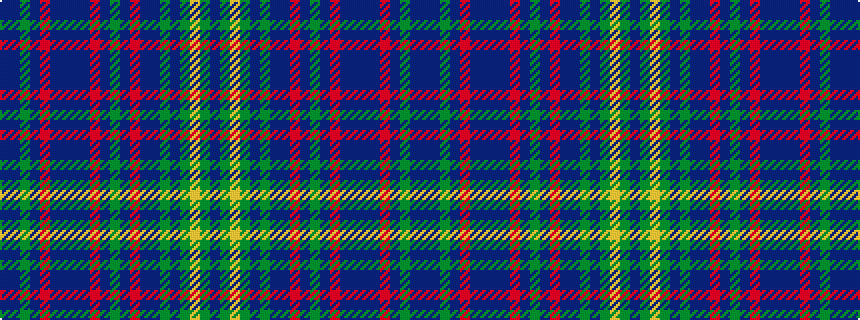 idealised woven sample of pattern BBGBRBBBBRBGBRBBGBGYGB