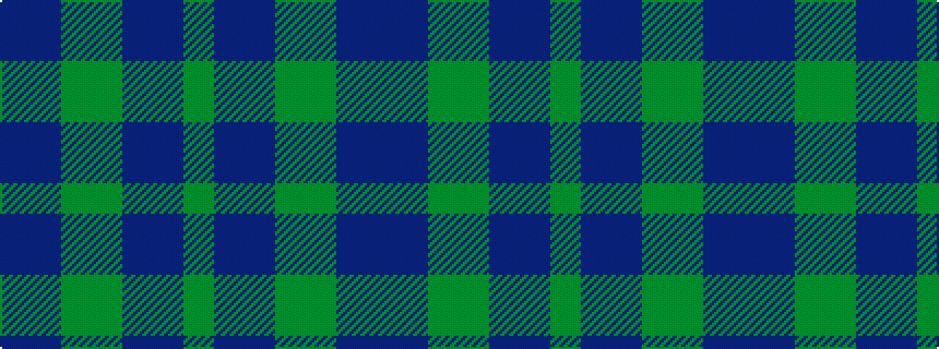 idealised woven sample of pattern BBGGBBG