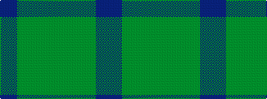 idealised woven sample of pattern BBGGGGG