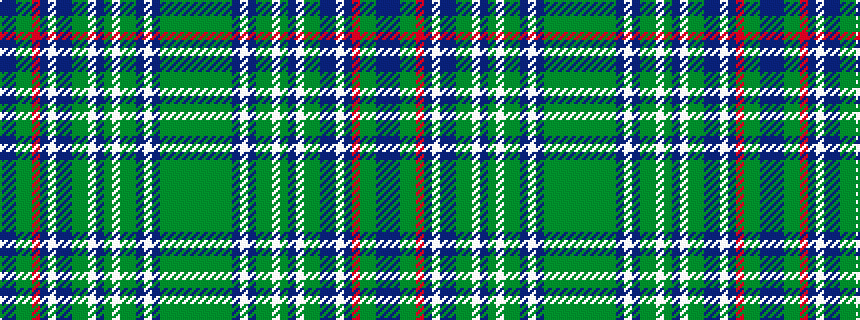 idealised woven sample of pattern BBGGRBWBBGGWBGWGGBWBGGGGG