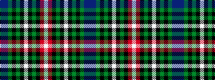 idealised woven sample of pattern BBGKGKWKGKRW