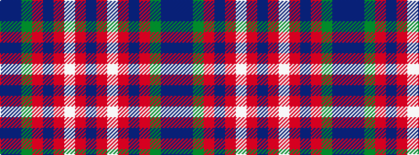 idealised woven sample of pattern BBGRBRWRB