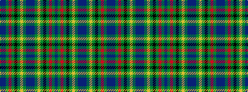 idealised woven sample of pattern BBGRGKGYGBBBGYGKGRGB