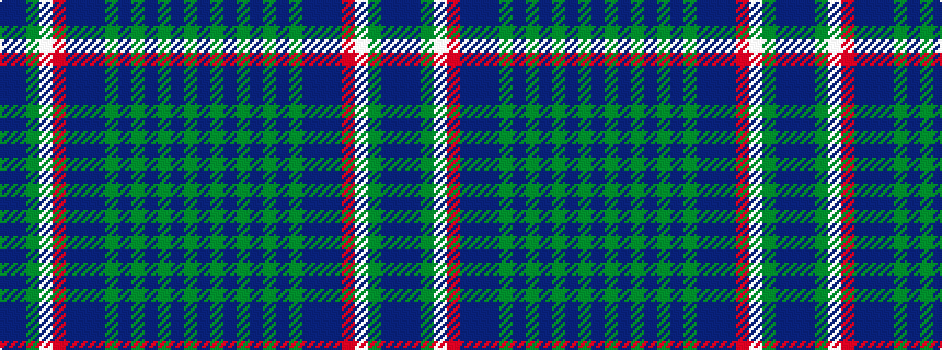 idealised woven sample of pattern BBGWRBBBGBGBGBGB