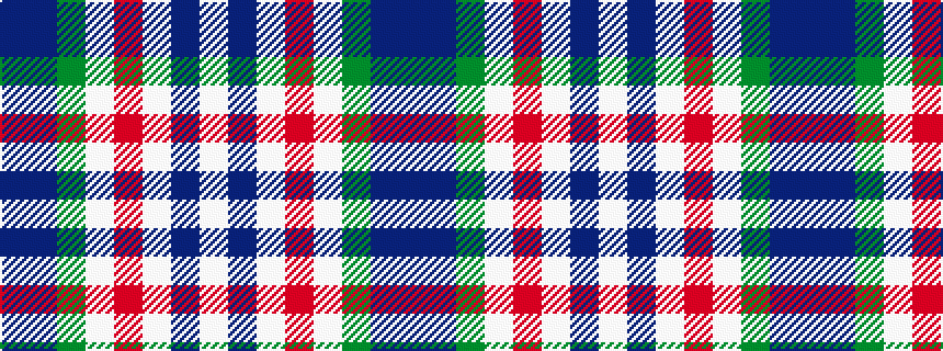 idealised woven sample of pattern BBGWRWBW