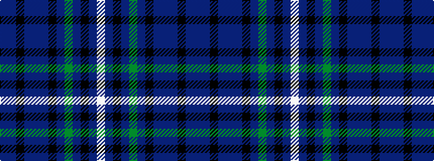 idealised woven sample of pattern BBKBBBKBGBKBW