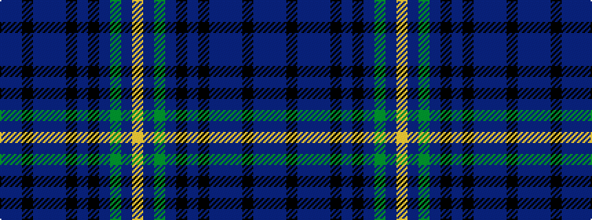 idealised woven sample of pattern BBKBBBKBKBGBY