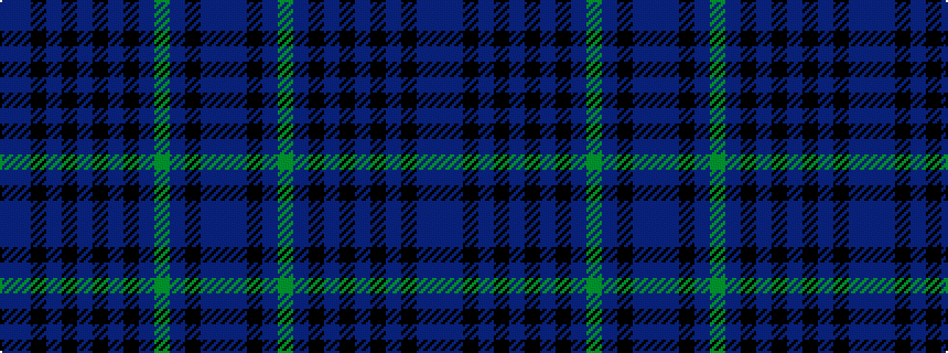 idealised woven sample of pattern BBKBGBKBKBKBKBB