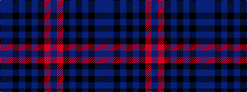 idealised woven sample of pattern BBKBKBKRB