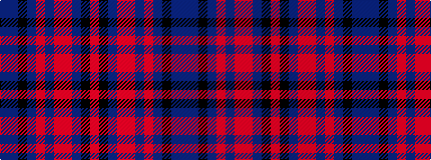idealised woven sample of pattern BBKBRBRRBKR