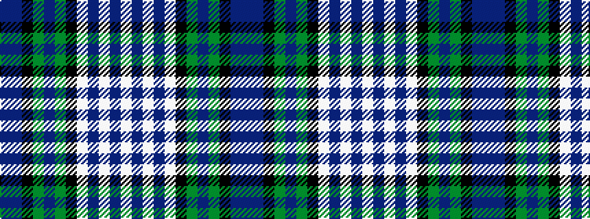 idealised woven sample of pattern BBKGBGKWBWBW