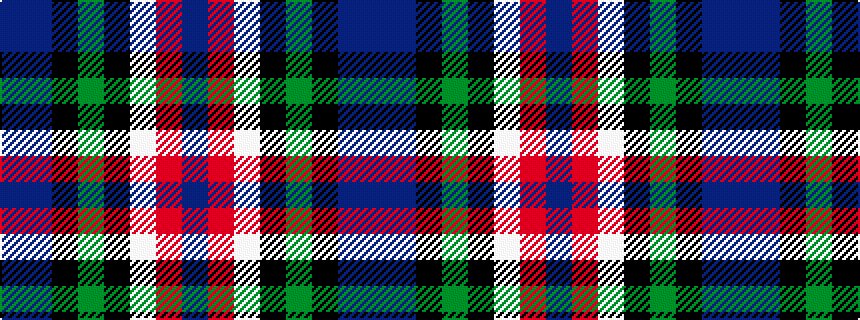 idealised woven sample of pattern BBKGKWRB