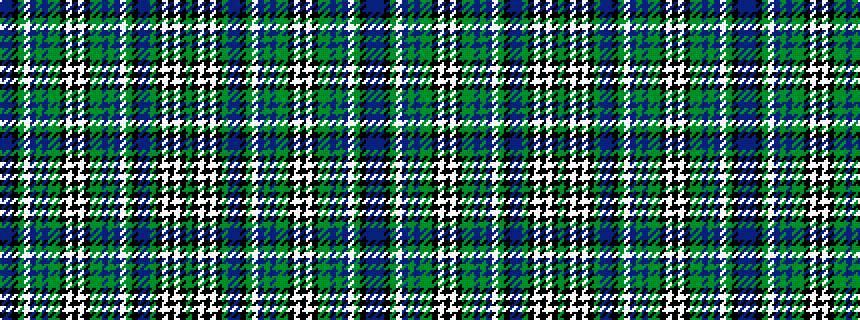 idealised woven sample of pattern BBKGWBGBGGKWKWKGGBGBWGKBBGKWKWKG