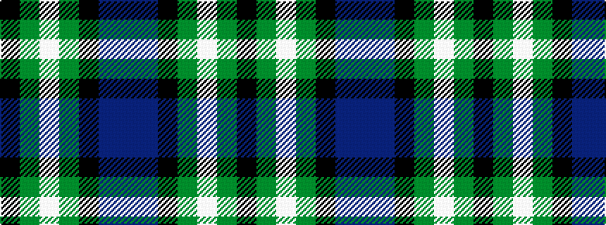 idealised woven sample of pattern BBKGWGK