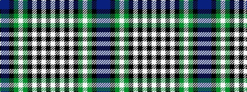 idealised woven sample of pattern BBKGWGKWKWKW
