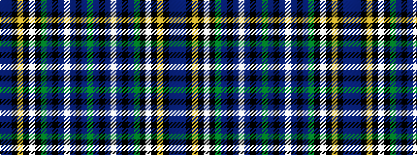 idealised woven sample of pattern BBKYKWKGBKBWBKBG