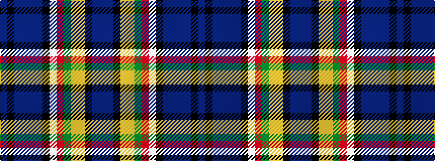 idealised woven sample of pattern BBKYYGRWKBBBBKB