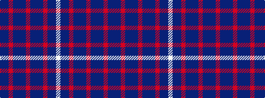 idealised woven sample of pattern BBRBBBRBBBRBBW