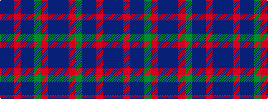 idealised woven sample of pattern BBRBBGRBB