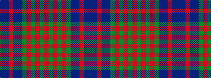 idealised woven sample of pattern BBRBBGRGRGR