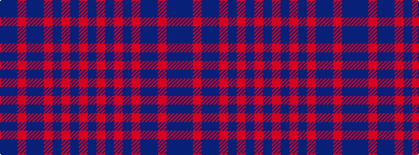 idealised woven sample of pattern BBRBBRBRBRB