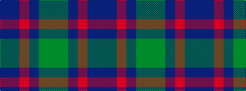 idealised woven sample of pattern BBRBGG