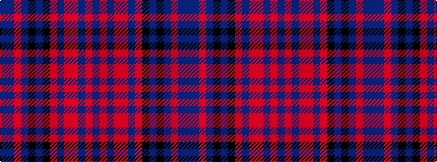 idealised woven sample of pattern BBRBKBKRBRRBRB