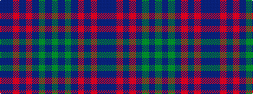 idealised woven sample of pattern BBRBRBGBG