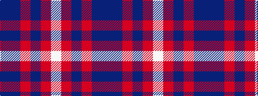 idealised woven sample of pattern BBRBRW