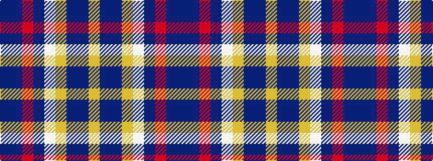idealised woven sample of pattern BBRBWYBBY