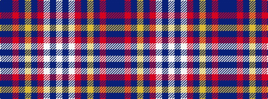idealised woven sample of pattern BBRBYBRWBW