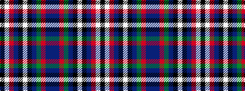 idealised woven sample of pattern BBRGBKWKBRWK