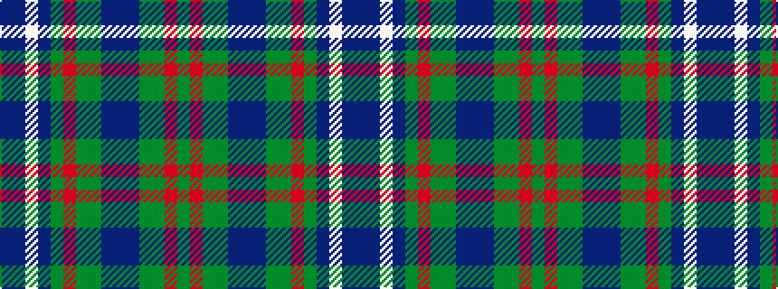 idealised woven sample of pattern BBWBGRGGBBBGGRG